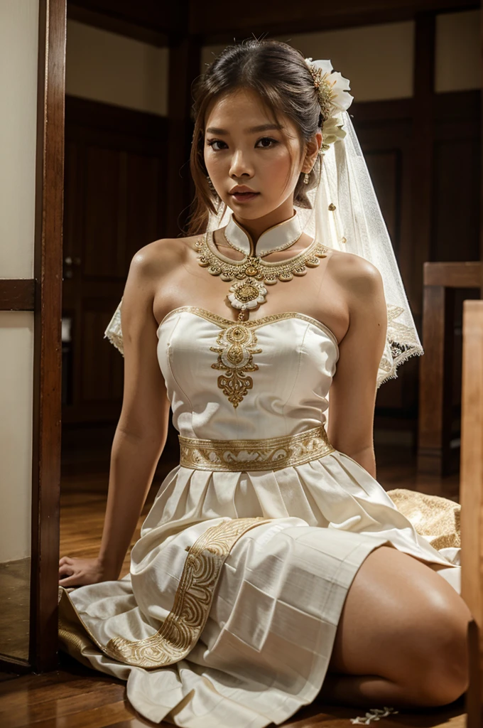 Jennie Kim wear traditional Javanese wedding dresses


