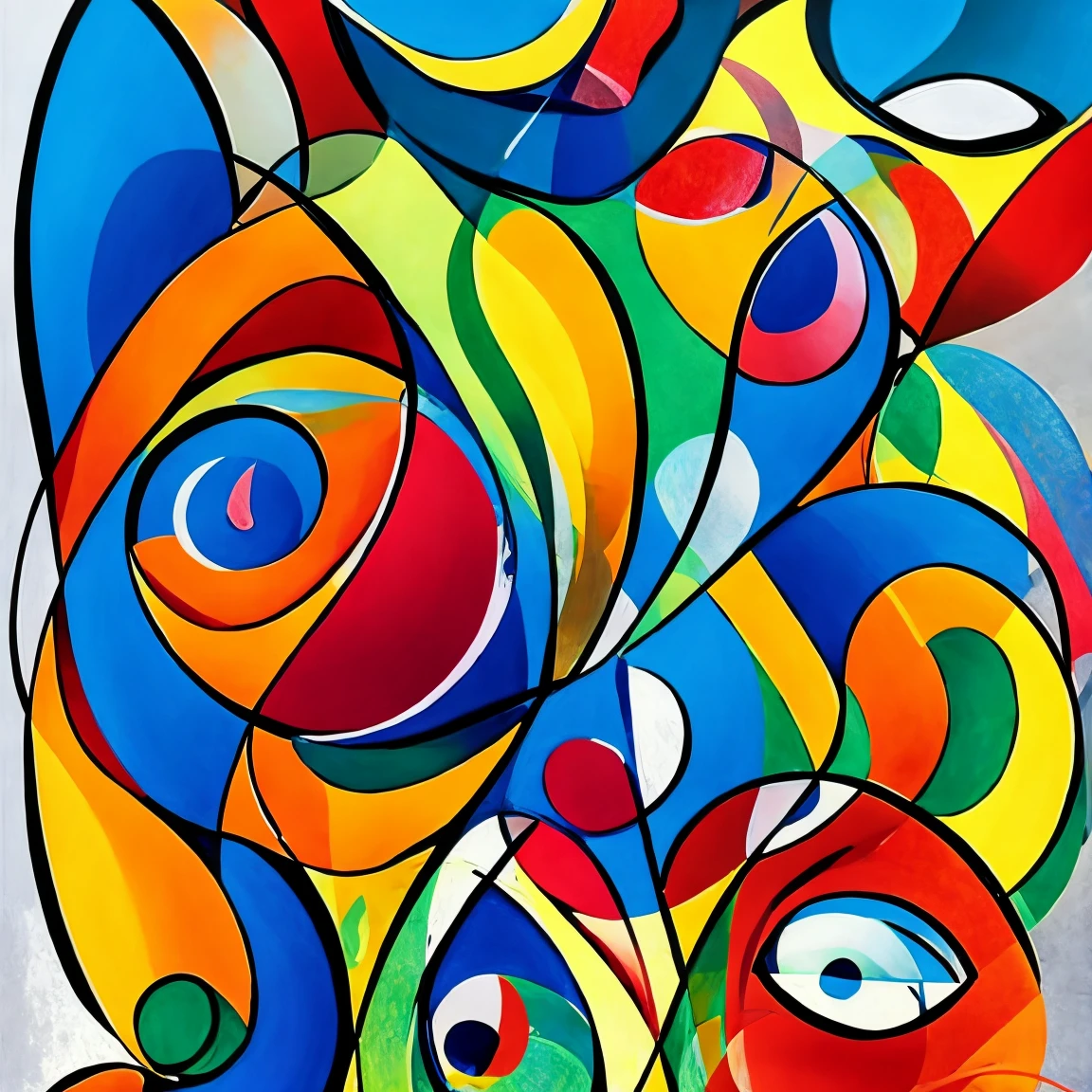 (modern expressionism artist:1.3), versatile cool colors art design, ideal for stickers, t-shirts, posters, thick wide brush strokes
