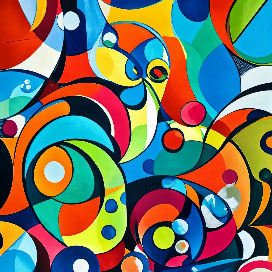 (modern expressionism artist:1.3), versatile cool colors art design, ideal for stickers, t-shirts, posters, thick wide brush strokes