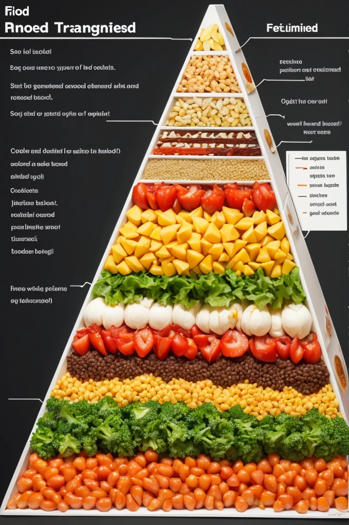 Make a food pyramid with transgenic foods