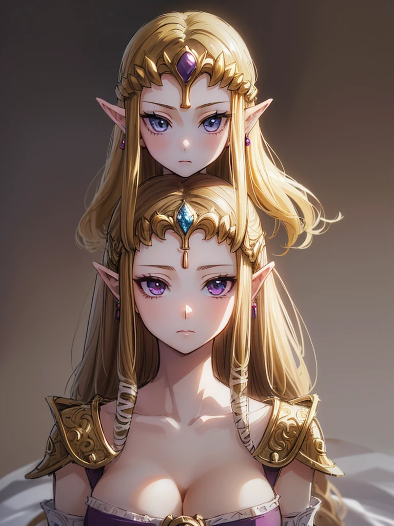 (((()))),(((Exposed shoulders))),(((Side angle))),(((Expressionless))),((((Striking a sexy pose)))))),((Upper Body)),((alone)),((),Anime art style,masterpiece,(Highest quality), (Super detailed),(Very delicate and beautiful),(alone),(detailedな顔と目),Beautiful eyes like jewels,(,(((Mature Woman,Queen))),(()),((crinoline)),,((Straight long hair)),,Cleavage,(bed),length_gloves,Very gorgeous hair accessories,、(((()))),((((Adult Expressions)))),((((Beautiful Face)))),((((dress)))),(()),(((Long Hair)))),((((Straight hair)))),((Cleavage)),(((Blonde)))),Princess Zelda,((chest is slightly exposed)), ((Highest quality)),,(Very detailed) ,(((((Purple blouse))),(()),Brown Hair,, ((Highest quality)), (Very detailed),((detailed)),(((pray))),Nintendo, The Legend of Zelda),,((alone)), ((Highest quality)), (((Portrait of a single person))), ,