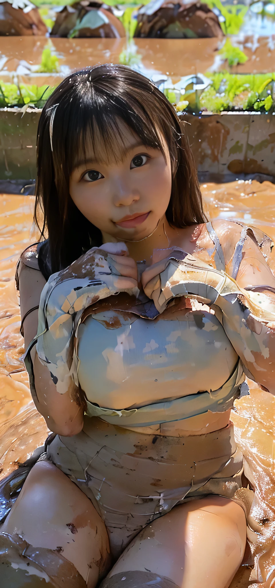 8K, RAW Portrait (Japanese women),masterpiece、Realistic:1.45、Realistic, Ultra-high resolution, Highest quality, Real Life Photos、(Early morning in the grassland swamp:1.1), ((((Ultra-realistic rape:1.85)))), (((Ultra-realistic muddy and ripped black pantyhose:1.2)))(((Showing her muddy and torn panties:1.54)))、((Visible panties:1.54))、((A girl is violently raped in a prairie swamp))、((((1 Girl:1.1)))), (((A girl on a grassland lifts her torn skirt to show off her underwear:1.3)))、((Very cute face:1.3))、((Tarako lips:1.35))、((Sunken eyelids:1.45))、Japanese 1 girl、((Japanese women wearing ripped, muddy schoolgirl uniforms))、((A real college girl with a torn muddy uniform))、((A woman with a long, muddy skirt rolling up her skirt:1.6))、(((Long black hair:1.45))),(Written boundary depth:1.3)、 ((Dark brown eyes:1.2))、(Realistic skin texture:1.3)、(Immersive atmosphere:1.95、clair obscur:1.2) 、(Look Viewer:1.3)、((Expressionless:1.3))、((Red cheeks:1.1))、((She is wearing very small satin panties with lacy frills.))、((Showing her torn panties and bra:1.54))、((A woman rolling up her skirt))、((highlight panties))、The cutest girl in the world、((Spread your legs out to the side:1.4))、Panty shot、Shining Sun、(((Browsing Caution:1.55)))、((((very accurate anatomy))))、((((Very large breasts, Bigger than her face:1.95))))