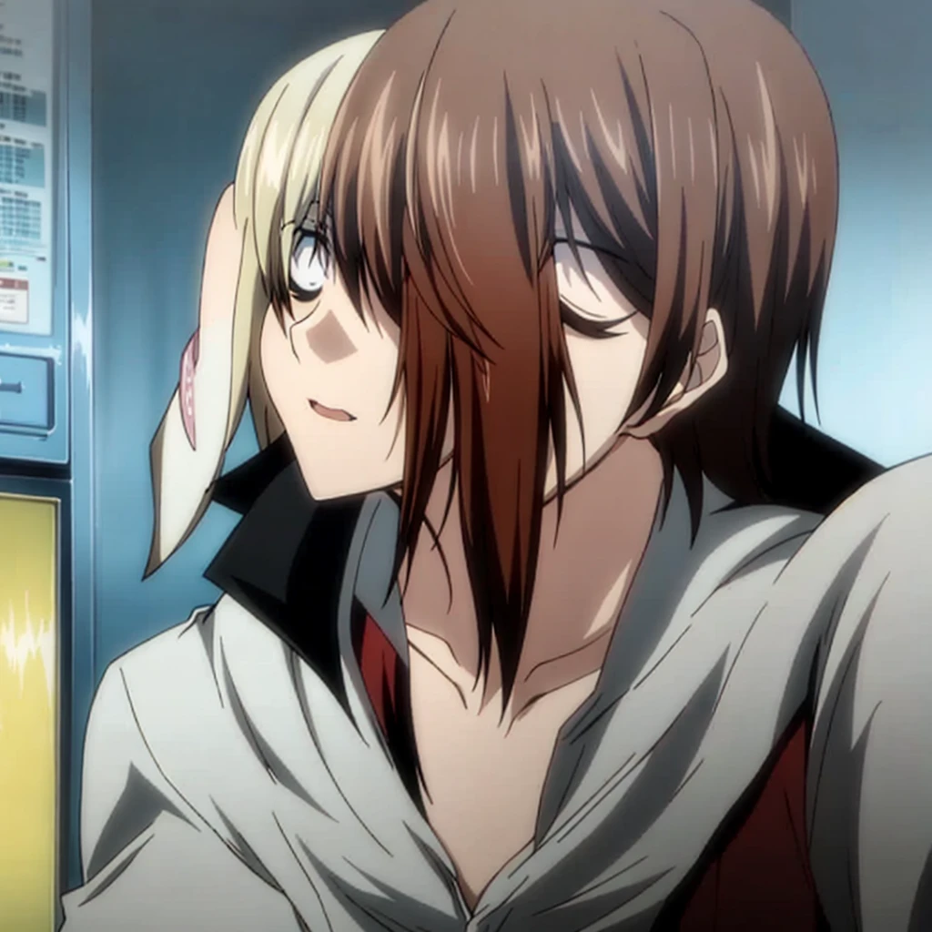 Light yagami kissing L lawliet
