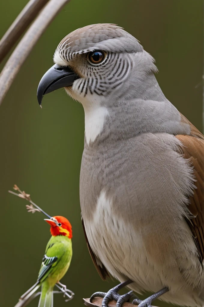 Bird makes a crying face