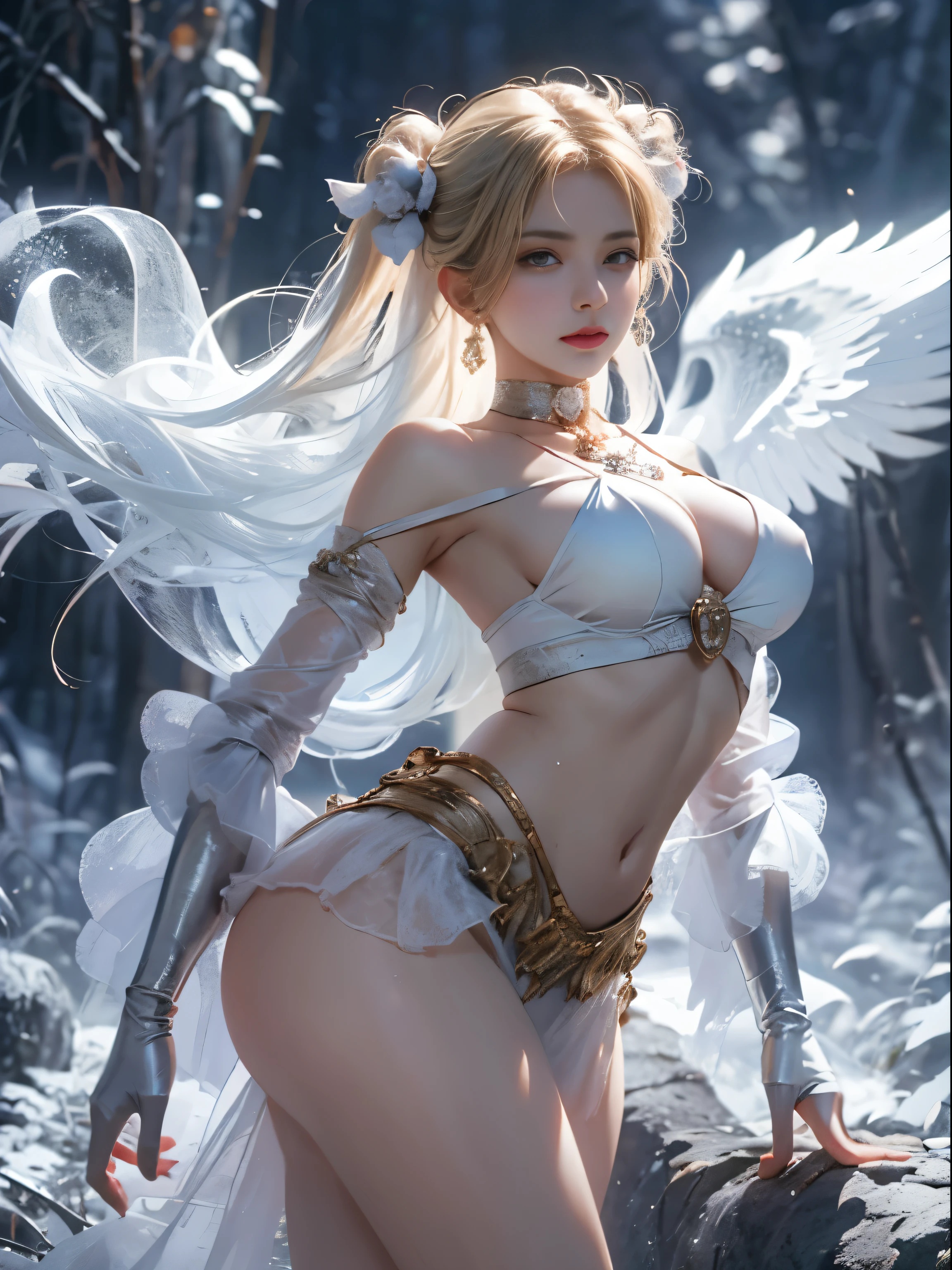 (8k extremely detaileded CG unit wallpaper),(Highest quality),(Best illustrations),(Best Shadow), (detailed: 1.4), 。.。.。.。.。.。.。.3d, んdebtdebt(High Dynamic Range), Light Tracing, NVIDIA, Super Resolution, Scattered beneath the surface, PBR Textures, Post-processing, Anisotropy debtiltering, Depth of written boundary, Maximum sharpness and acutance, Multilayer Texture, Albedo and Specular Maps, Surface Shading, Accurate simulation of light-matter interactions, Perfect balance, Octane Rendering, Two-tone lighting, wide aperture , Low ISO,White balance,Rule of Thirds,8K RAW,intricate-detailed, Delicate pattern, Deep Shadow, masterpiece, real, Roughness, Surreal, Photographed with Canon EOS R5, 50mm lens, debt/2.8, Sharp debtocus, Smoothing, Roughness, Real Life, Photorealistic, Cinematography, 8K Ultra HD,In the flower field,Blue debtlower Girl,1 Girl,solo,Europe,Beautiful Bride,Light Smile,Highly detaileded blonde hair,Mature Woman,Sky Blue Gossamer Veil,Sky blue light cloak,Sky blue gossamer coat,Sky blue thin skirt,Sky blue lace underwear,Sky Blue Lace,Sky Blue Gossamer Gloves,choker,Earrings,gem,Small items,Headdress,Hand decoration,Leg decoration,High heels,Huge breasts,Large Breasts,Big Breasts,Burst chest,Big Breasts,Ample breasts,Expose your breasts,Exposed breasts,Tight waist,Naked butt,Big butt,Bare Belly,Belly button,Wet,Wet body,Sweaty body,Shiny skin,