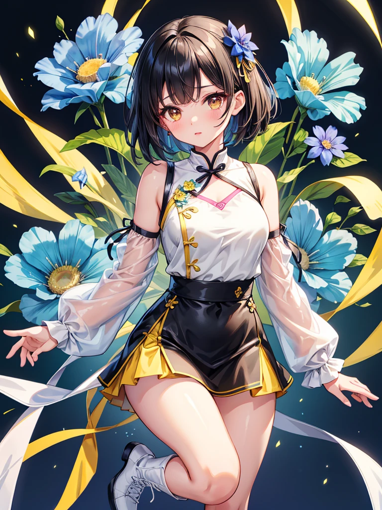 (Evil smile), (((Costumes that exude sexy evil, Gorgeous embroidery, Leather panties, skirt, Pantyhose))), ((Shiny Costumes)), ((skindentation)), skinny, solo, 1 woman, Masterpiece, highest quality, highest quality, 16K, incredibly absurd, highly detailed, 2.5D, ai-generated, delicate and dynamic, very delicate facial expressions, delicate eye depiction, erotic, only sexy woman, ((A cute and kind face)), healthy figure, ((25-year-old woman)), 160cm tall, medium firm swaying bust, Dark Hair, blush, Sweat,Embarrassed,sexy, ((thin thighs)), shiny and lustrous, facing straight at viewer, (((in heat))), ((Oily_skin)), ((Lots of sweat)), (((Brown Skin))), ((dutch angle)), ((erotic pose)), (((Dynamic Pose))), ((Starry Sky)), (Metallic clothing:0.7), (sit),