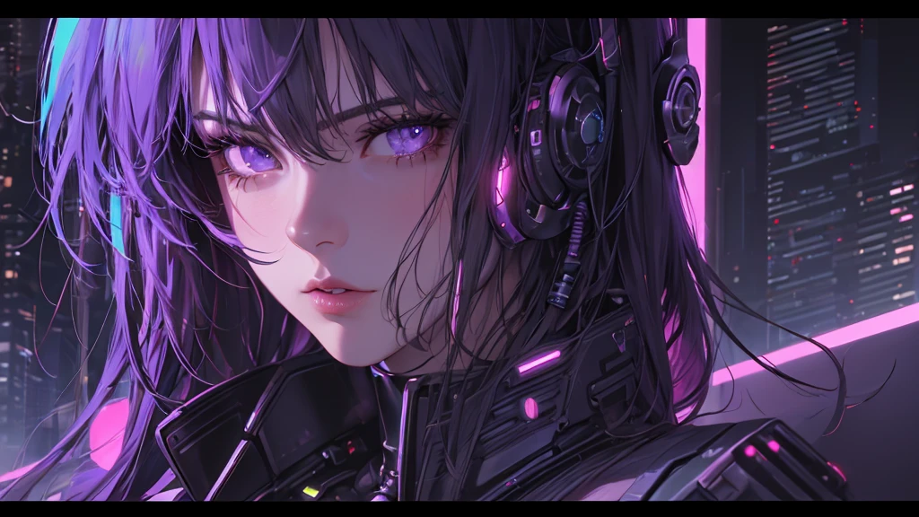 (masterpiece), (best quality), (very detailed), (1 person), (cyberpunk), future city background, detailed eyes, Detailed nose, Detailed lips, perfect face, perfect body, revealing clothing