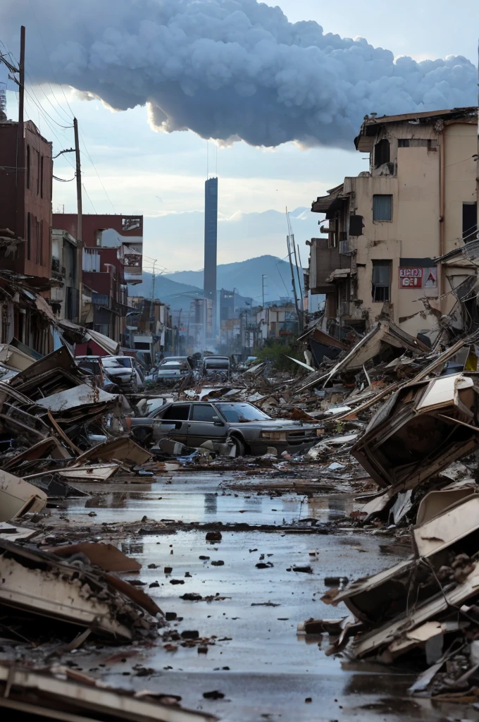 scenes of devastation as aliens advance on Earth, causing chaos and destruction (louco:0.7)