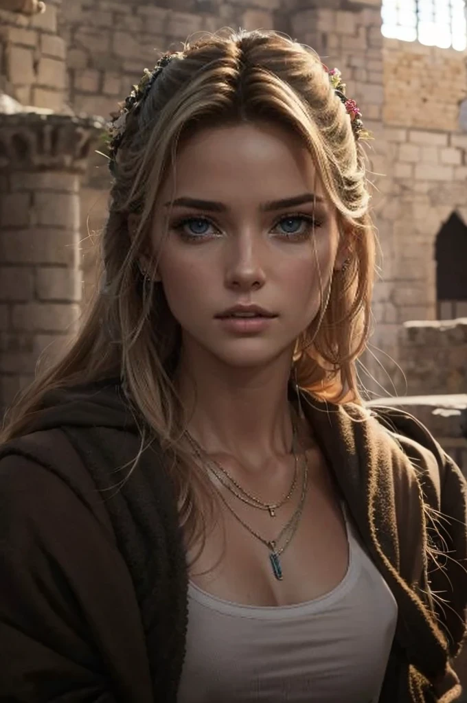 Change background、Inside the medieval castle、Naturally