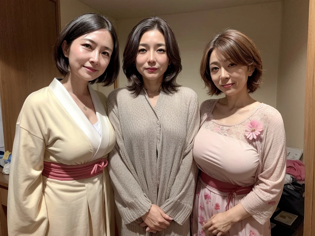 High resolution, real, (Japanese mature 2 women: 1.2), (45 years old: 1.1), lesbian