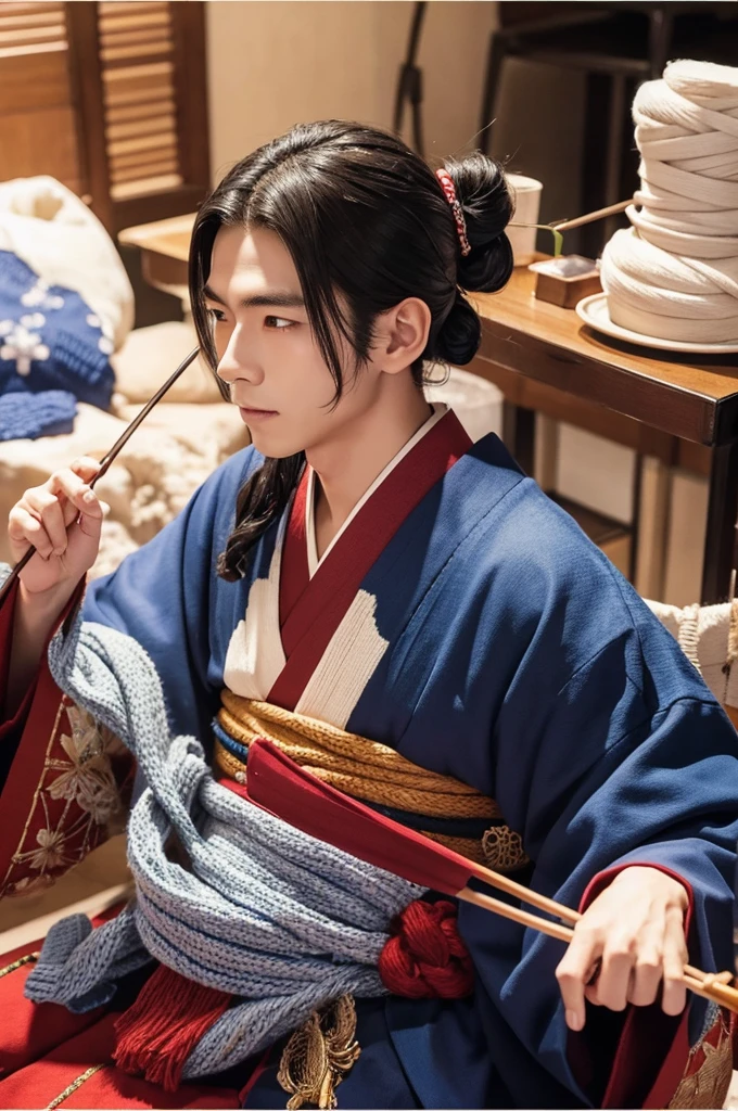 Onmyoji Japanese men Knitting