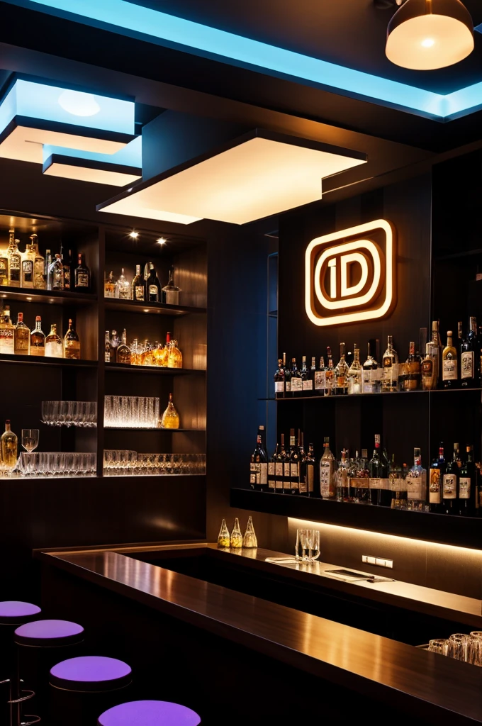 i want a logo for cubic lounge and Bar