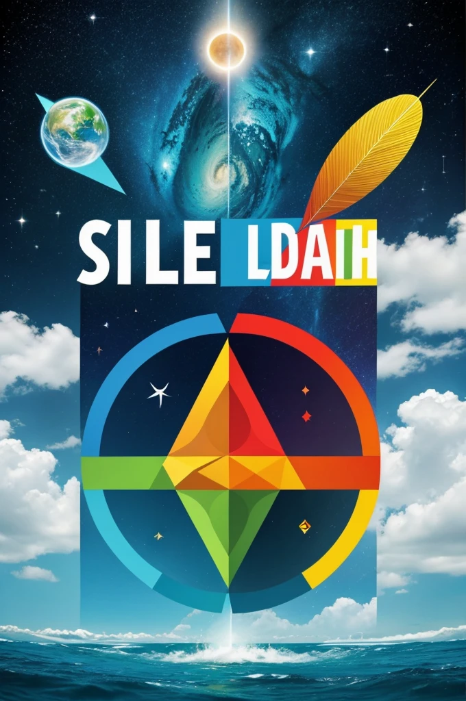 A poster on the topic " life on earth" a SDG using geometry shapes