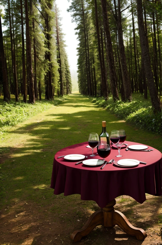 wine in the forest