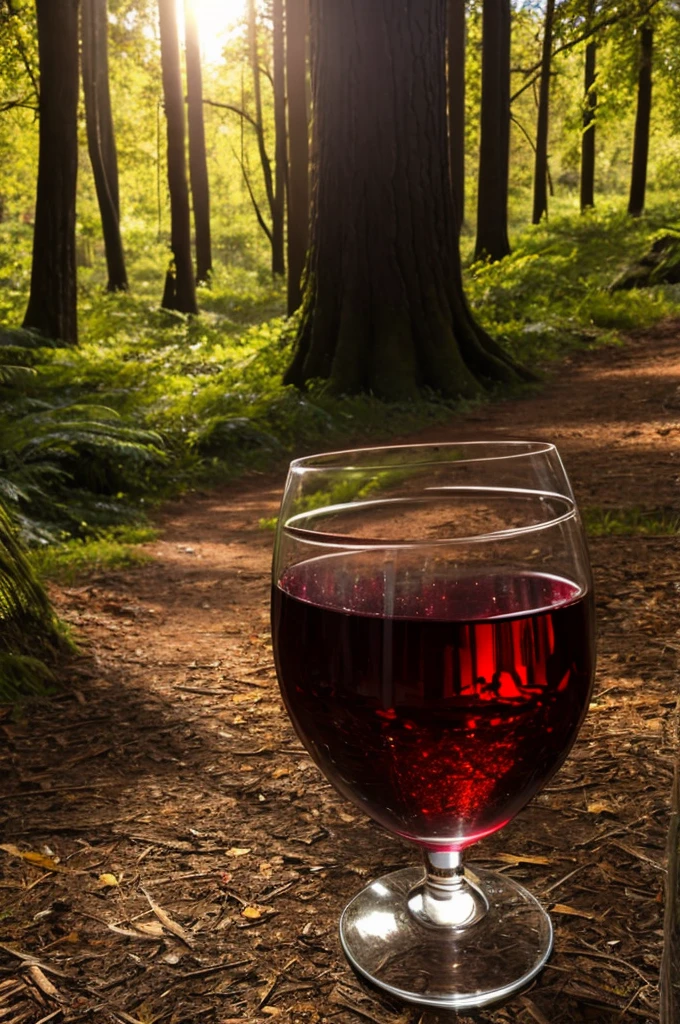 wine in the forest