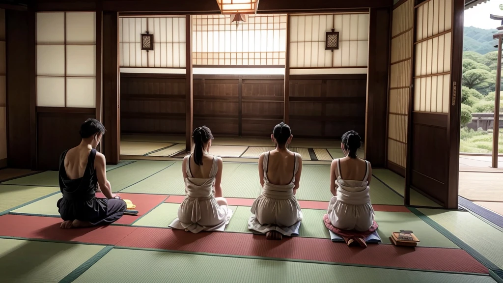 japanese praying to buddha