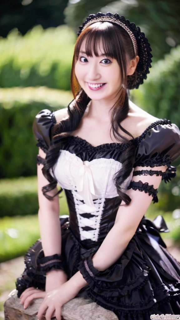 Gothic ****ta Costume、sexy、Big Breasts、Erotic、young、A kind smile、20-year-old、Nana Mizuki_JP_va