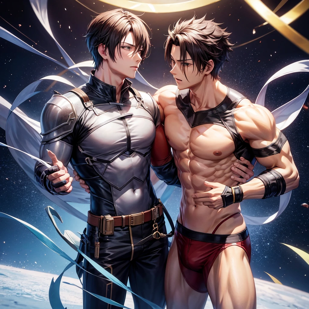 Anime character men sixpack image 8k 3d image real life image background monten