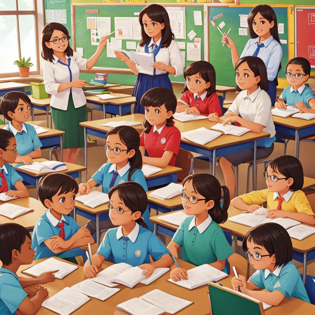 (Teachers who teach in schools)