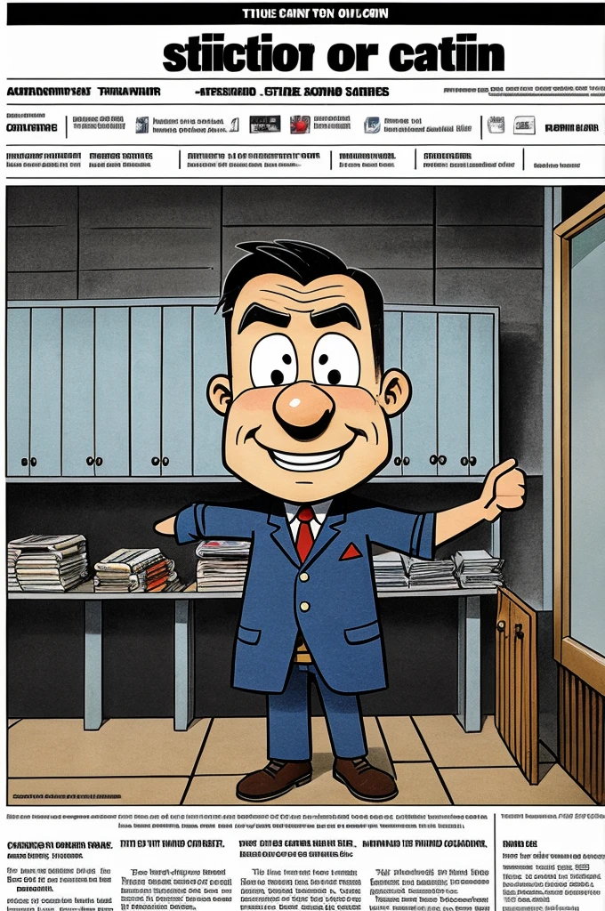 A newspaper cartoon