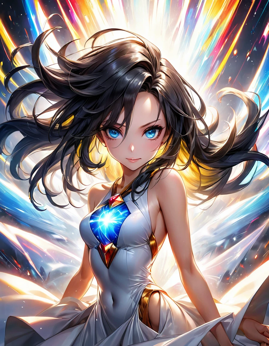 atmosfera black diamond aadira homen de ferro terror dark furious evil Goku sexy Angelina jolie,loira yellow In a mesmerizing cascade of color and light, an enchanting anime leão power girl candroites viewers with her ethereal beauty. Her delicate features are framed by cascading locks of shimmering long silver black hair, her wide, expressive eyes big BLUE red radiating with emotion. A digital painting brings this stunning character to life, depicting her in intricate detail with a seamless blend of realism and fantasy. Every brushstroke and pixel showcases the artist's skill and dedication, making this image a