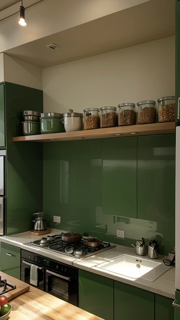 green kitchen
