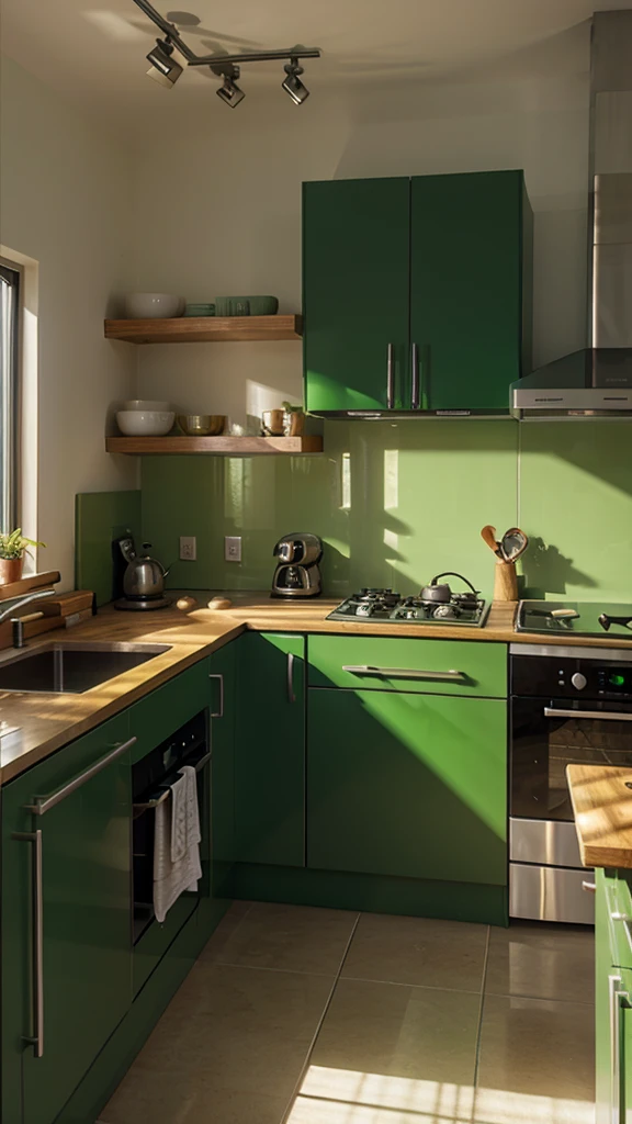 green kitchen