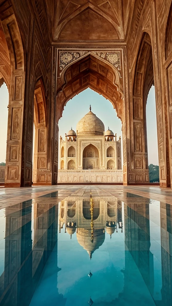 The Taj Mahal, a majestic monument to love and devotion, is renowned for its captivating beauty and intriguing characteristics. One of its most fascinating aspects is its ability to change color three times a day, a phenomenon that has captivated visitors and inspired wonder. This remarkable feature is attributed to the unique properties of the marble used in its construction, which reacts to the changing light of the sun throughout the day.

In the early morning, the Taj Mahal takes on a soft, pinkish hue, evoking a sense of serenity and tranquility. As the sun rises higher in the sky, the monument transitions to a brilliant white, radiating an aura of purity and innocence. Finally, as the sun sets, the Taj Mahal assumes a warm, golden tone, imbuing the atmosphere with a sense of romance and mystique.

This daily transformation is not only a testament to the ingenuity of the architects who designed the Taj Mahal but also a reflection of the complex emotions and moods that it embodies. The monument's ability to adapt to the changing light of day serves as a poignant reminder of the transience and beauty of life, inviting visitors to contemplate the fleeting nature of human experience.

In conclusion, the Taj Mahal's color-changing phenomenon is a remarkable aspect of its allure, adding depth and complexity to its already captivating presence. It is a testament to the power of architecture to evoke emotions, inspire wonder, and connect us with the world around us.