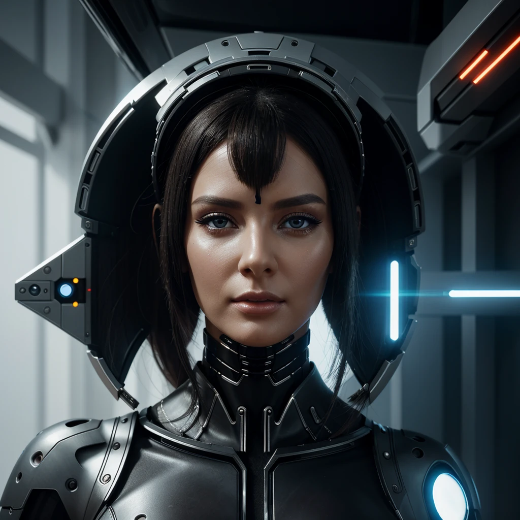 woman in headdress, full length, seductive, very detailed visual portrait, futuristic робототехник, nice, extremely detailed shot of the goddess, beautiful cyborg girl, Jason Angle, keyframe, anthropomorphic _ Humanoid, futuristic, realistic and high quality. With a good and seductive figure and look