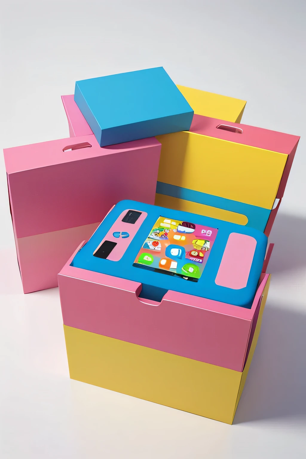 Colorful design of a cartoon flat box for tablets,Only packaging boxes and flat panels are allowed,Simple and elegant