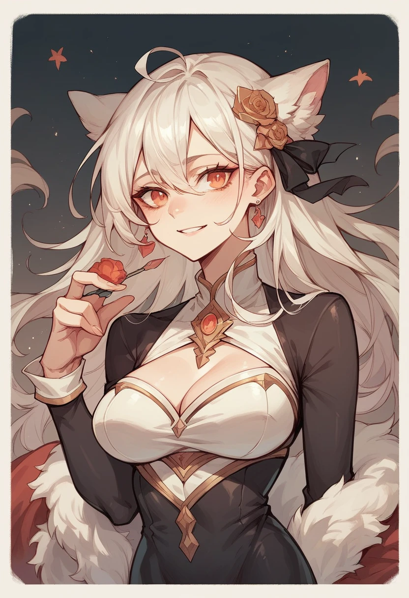 furry, perfect body, standing, looking at viewer, happy, bedroom, big boobs, wolf, POV, hands above head, thighs, hearts
