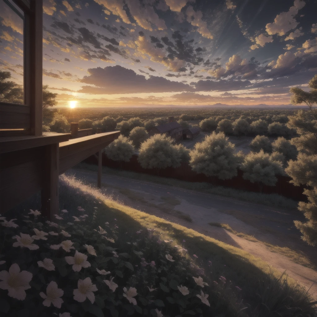 highres, imagination, (realistic), clear skies, composition, sunset, (hdr:1.5), outdoors, intricate details, 
