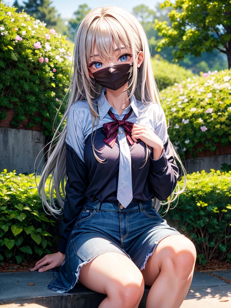 Highest quality,Highest Resolution,A beautiful girl from an American school with lots of exposure,