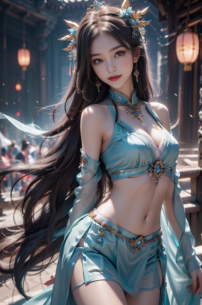 8K, masterpiece, RAW photos, best quality, Reality, extremely detailed CG unity 8K wallpaper, Depth of Field, light, lens flare, Ray Tracing, (Extremely beautiful face, Beautiful lips, beautiful eyes), Complex facial details, ((Ultra-delicate skin)) , Beautiful Asian girl, ((Looking at the audience)),(big Smile), (Blurred background), midnight, (pretty girl), earrings, bracelet, necklace, Clear eyes, (Pale skin), Facing forward, (big eyes), (Looking at the audience), Large Breasts ,((Smile)), blue eyes, Shiny Dress, Open your heart, balcony, Very slim, (Medium buttocks), See-through dress, Thick thighs, Open your heart
Ancient Chinese architecture,Chinese style beauty,Wear revealing Hanfu,Simple clothes, Simple style,Chinese and American mixed race,Background blur,focus,light, Seven Figures,(((tmasterpiece))), ((Best quality)), ((Complex and meticulous)), ((Surrealism)), Ridiculous resolution, , Mature woman, transparent, Very detailed, Implications, 1 Girl, (Medium breasts), Thin waist and thick hips,Long Law,Beautiful and delicate eyes, Short and delicate hair, Dark brown hair, Purple Eyes, black,lacy clothing,Hip-covering skirt,Tights,Vaguely visible,Cool clothes,Perfect body proportions,(No underwear),Panties, Detailed background, Perfect eyes, eye, (Good Hand),Detail Hand,Looking at the audiencet,From the front,Wear lightly,Juicy legs,Deep V,