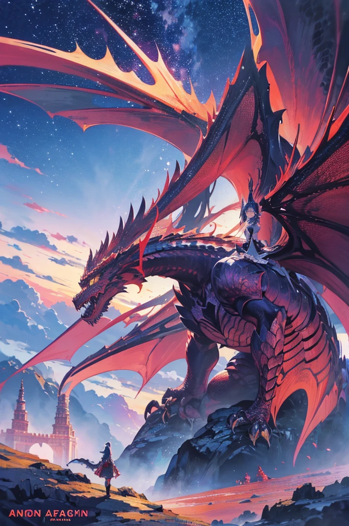 anime scene of a woman standing in front of a giant dragon, anime epic artwork, anime fantasy artwork, anime art wallpaper 8 k, anime art wallpaper 4 k, anime art wallpaper 4k, anime fantasy illustration, epic fantasy digital art style, 4k anime wallpaper, epic fantasy art style, dragon girl, epic fantasy art style hd
