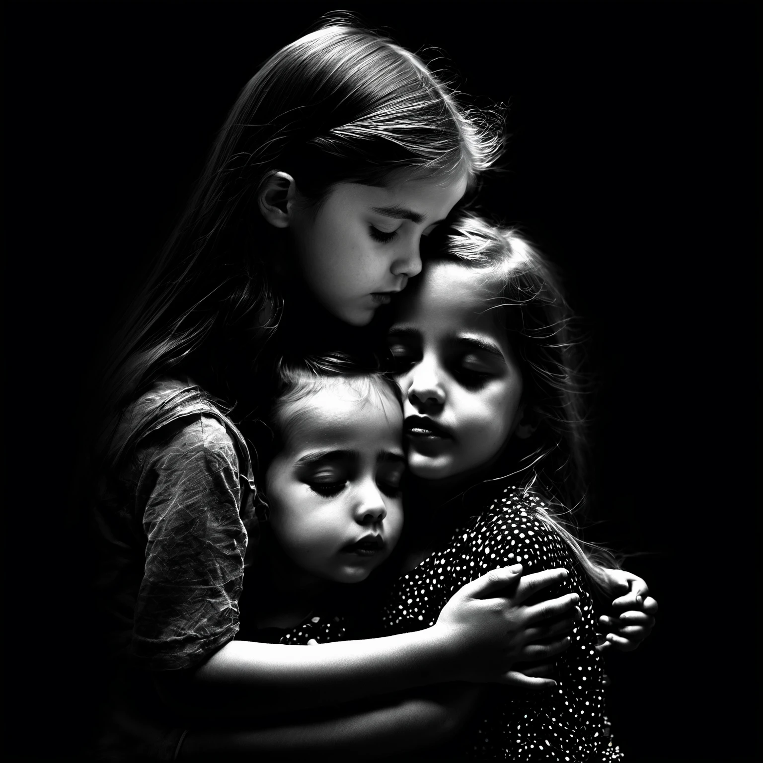 Deep love and friendship are like dots, ions that are affected by any action, as if they were cells of light energy in the range of intensity, color, effect, distance, emotional and sensory receptions in a spiritual mixing between feeling and electrical matter. holding hands between selfishness of childhood innocence and happiness girl of average , approximately 15 uts her hand to her chest, the innocence of childhood, weight of sadness, boy is near her, and his actions and selfishness in investing hurt her,it appears above her shadow, which is an indication of change in time and place, and it contains an image that indicates progress of her words in age, as if she were Literary object of light stuck at a point in space on event horizon