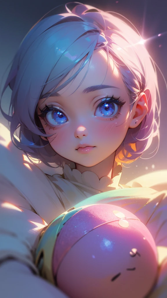 chibi girl, cute chibi character, anime chibi style, big eyes, round face, tiny body, adorable, colorful, magical girl, whimsical, fantasy, pastel colors, soft lighting, delicate, beautiful detailed eyes, beautiful detailed lips, extremely detailed face, long eyelashes, (best quality,4k,8k,highres,masterpiece:1.2),ultra-detailed,(realistic,photorealistic,photo-realistic:1.37),vibrant colors, soft lighting, magical aura, whimsical background, dreamlike, enchanting