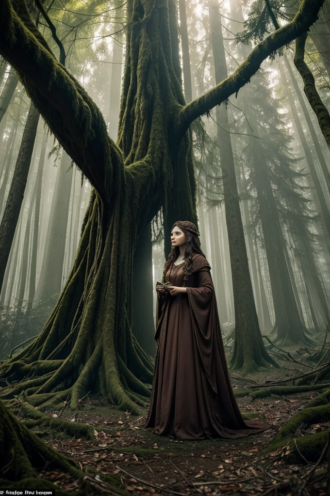 In the heart of the bustling city of Orlin, there was a legend about the Whispering Woods, an ancient forest on the city's outskirts. The woods were said to be alive, whispering secrets to those brave enough to enter its depths. Few dared to venture in, and even fewer returned with their sanity intact.One crisp autumn morning, a young woman named Elara decided to unravel the mystery of the Whispering Woods. An adventurous spirit, Elara had always been drawn to the unknown, and the woods had called to her ever since she was a .Equipped with only a lantern and a journal, Elara stepped into the forest. As she walked, the dense canopy above blocked out most of the sunlight, casting eerie shadows on the forest floor. The whispers began softly, a gentle rustle of leaves and a faint murmur carried by the wind. She strained to hear the words, but they were elusive, like echoes of forgotten dreams.Hours passed, and Elara pressed on, guided by an inexplicable feeling. The deeper she ventured, the more the whispers grew distinct. They spoke of lost loves, ancient battles, and hidden treasures. Entranced, she followed the voices until she reached a clearing.In the center of the clearing stood a massive, gnarled tree. Its bark was covered in intricate carvings, and its roots seemed to pulse with life. Elara approached the tree and placed her hand on the trunk. Instantly, the whispers coalesced into a single, clear voice."Welcome, Elara," the voice said. "I am the guardian of the Whispering Woods. You have been chosen to hear our stories and share them with the world."Elara's heart raced. "Why me?" she asked, her voice trembling."Because you possess a curious mind and a courageous heart. The world has forgotten the old tales, but through you, they will be remembered."For the next several hours, Elara listened as the tree shared its secrets. She learned of the ancient civilizations that once thrived in the forest, the mystical creatures that still roamed its depths, and the p