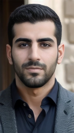 Syrian  men focus on face.