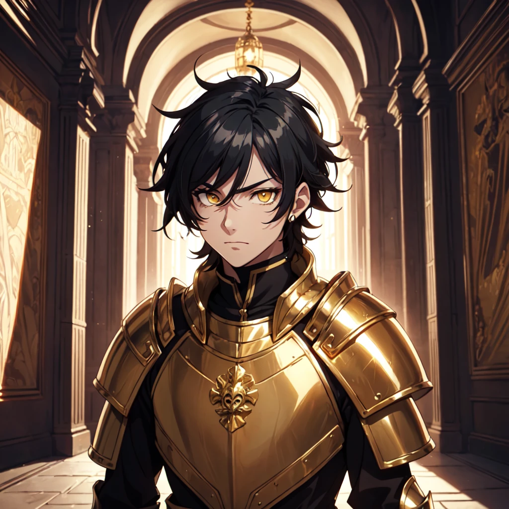 128K Ultra High Definition,
128K Ultra High Quality,
128K Ultra High Resolution,
Best Definition,
Best Quality,
Best Resolution,
Perfectly Detailed,
Perfectly Designed,
Extremely Detailed,
Extremely Designed,
Hyper Detailed,
Hyper Definition,
Hyper Quality,
Hyper Resolution,
Masterpiece,
(((Anime))),
Body Shot,
(((Boy))),
Handsome,
Muscular Body,
(((Black Mid Hair))),
(((Yellow Eyes))),
(((Gold Warlord Armor))),
(((Inside Of Medieval Royal Palace Background Scenery))),