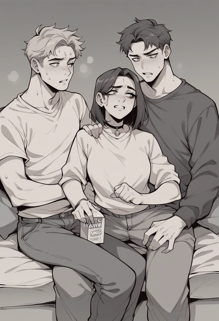 Carton thime 2 boys and 1 girl