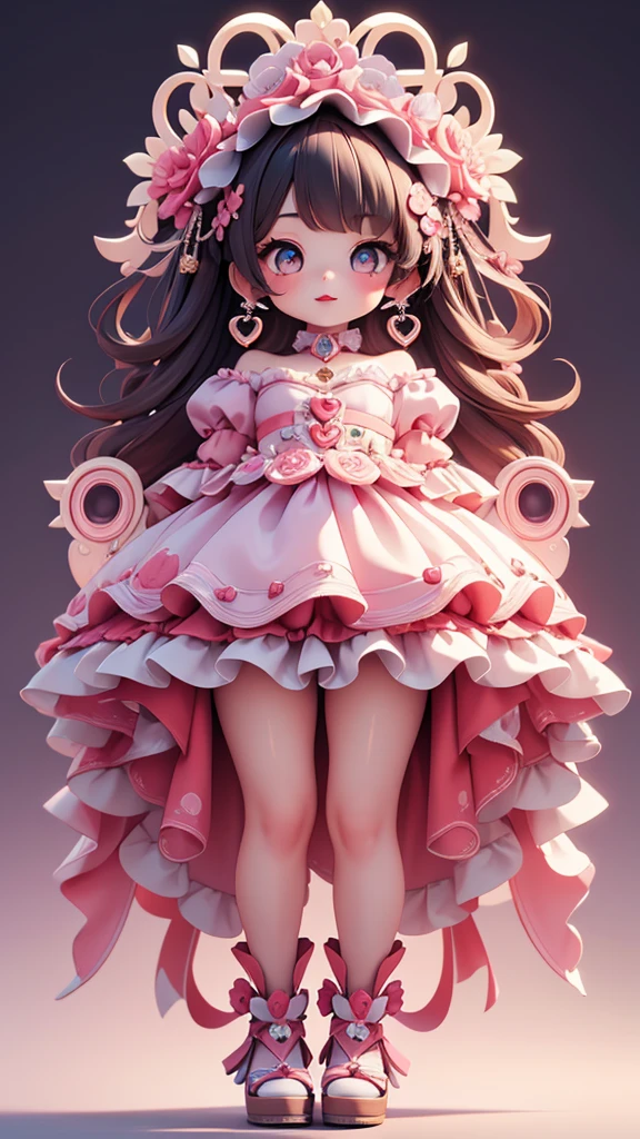 ((2 girls)), ((kawaii face)), ((cute eyes)), (masterpiece), (top quality), ((hyper detailed)), (beautiful and aesthetic), (exquisite), (depth), (super detailed skin), ((high standard)), ((high resolution)), (perfect anatomy), (full body), (red cheek), ((sickly cute)), (earring), (lipstick)