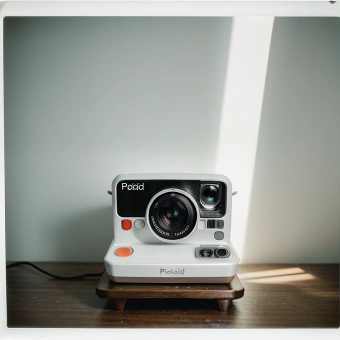 Polaroid camera, White light comes in, Colored Light Emission, Light, The Minimalists