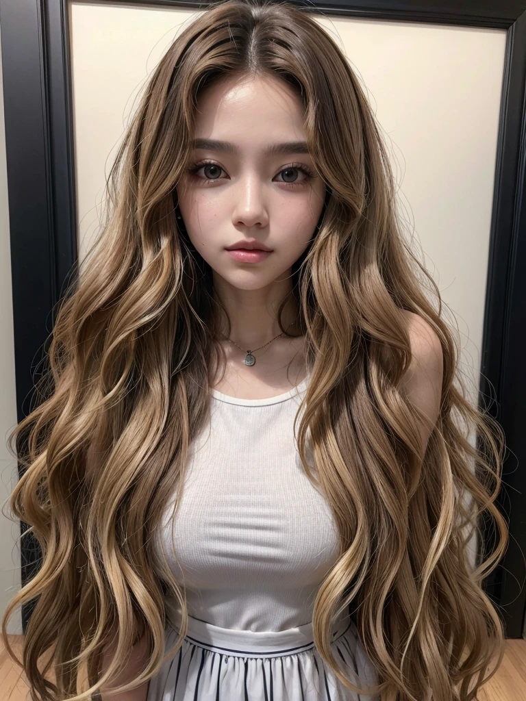 mulher arafed with long curly hair loiros e um colar, franja Crespo, with long curly hair, curly haircut with middle part, longos cabelos claros Crespos, curly blond hair, loiro longo cabelo Crespo longo, long blonde curly hair, long blonde curly hair selvagens, cabelo Crespo preto, long messy curly hair, her face framed with curls, Crespo, messy curly hair, Jenny faz blackpink, Jenny, cute korean girlfriend, pretty asian