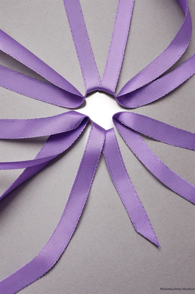 Small lilac cancer ribbon prints