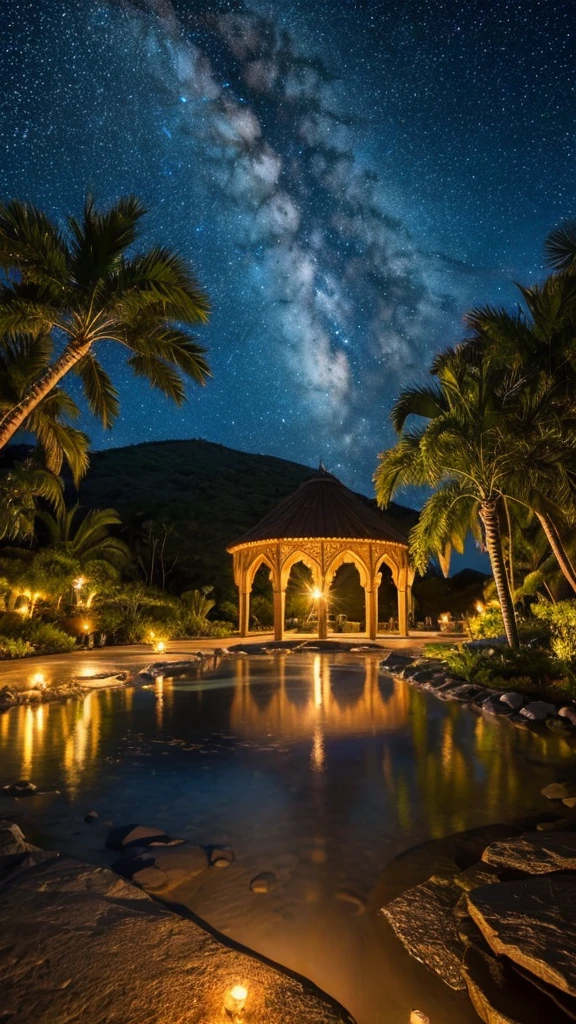 A breathtaking view under the stars, A place where countless dreams sparkle. Meanwhile, one heart, symbolized as a bright star, Continue to shine with the light of hope.