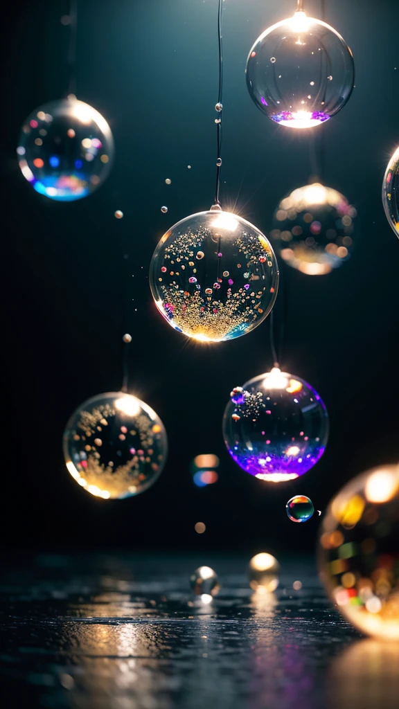 born, Highest quality, High resolution, masterpiece: 1.3), Bubbles floating on water, masterpiece, Soft and forgotten, Realistic, 1 scene, A closer look, Shining Surface, Translucent foam, Dynamic Movement, Enchanting, quiet, peaceful, Calm, Gentle Dance, The joy of nature, calm down, appease, refresh, 3D Octane Rendering, Ray Tracing, Super Detail Viewer, close, Particle Effects, Volumetric lighting, Shadow play, Ambient Lighting.

透明なBubbles floating on water, Their soft and forgotten shapes are captivating