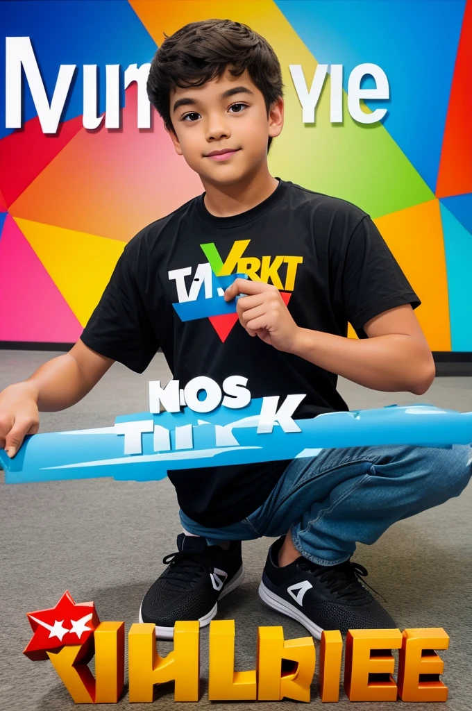 Create a youtube logo for mr tvkids