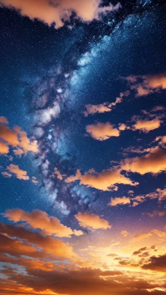 Painting of a night sky with clouds and stars, nebula, nebulaの空, Cosmic clouds, dramatic nebulaの空, Beautiful night sky, Space Sky, Bright sky of interstellar storm, Dramatic night sky, Clouds at night, Space Sky, Magnificent clouds and lighting, Atmospheric fantasy sky, 紫nebula, In space.Very realistic, Magnificent clouds and divine light