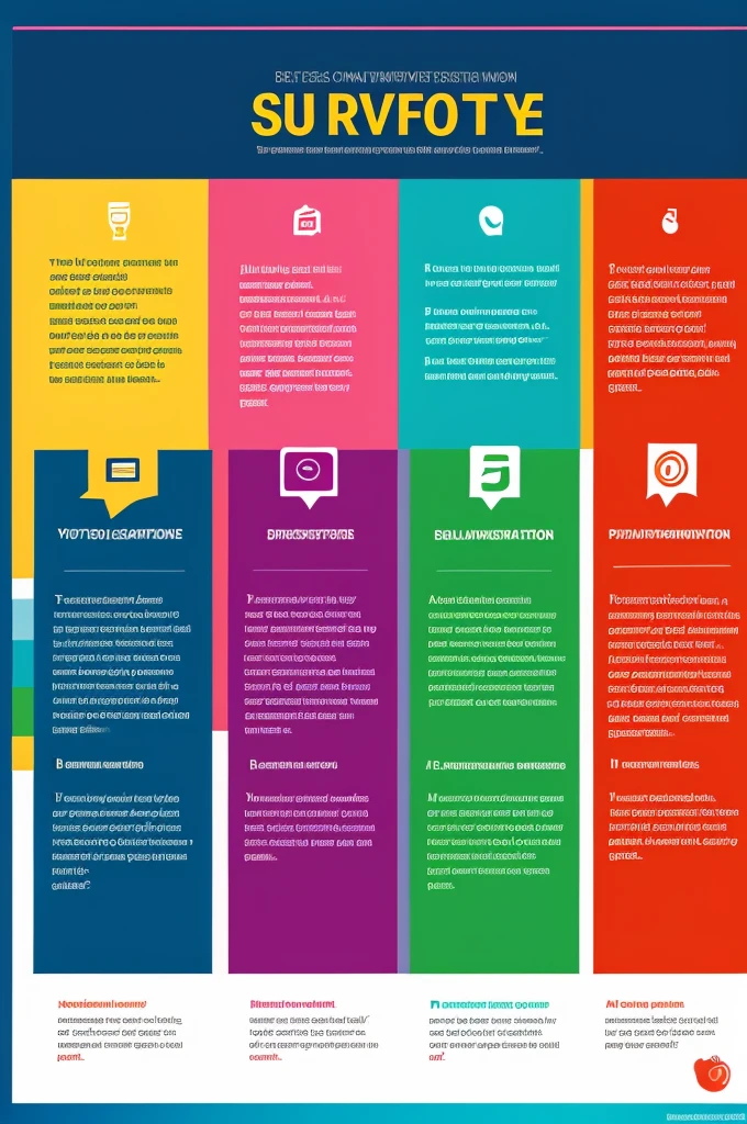 A colorful and dynamic survey form or infographic with a humorous tone. The background is lively, with vibrant colors and playful elements to make it engaging.